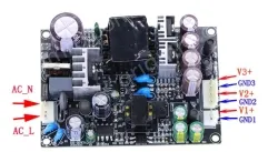 Multi-output, three-way isolated DC step-down DC switching power supply board Output 5V/24/24V